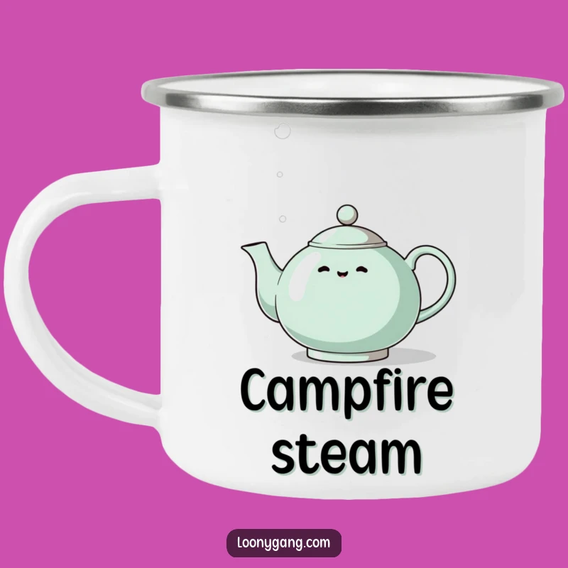 Funny Eccentric Teapot Camping Mug: Durable Whistling Steam Mug - Outdoor Gift