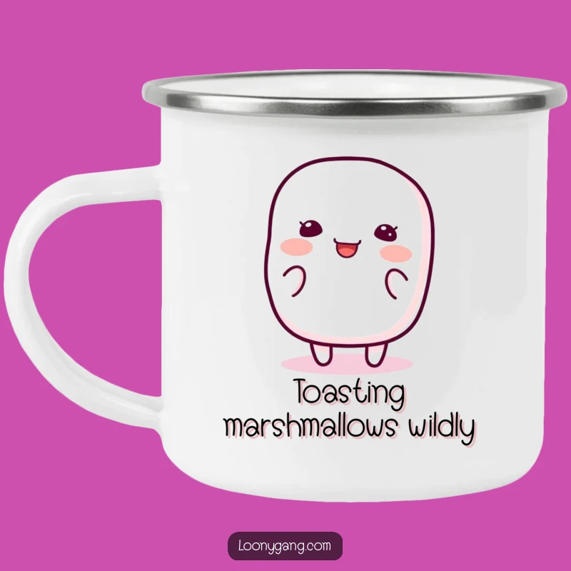 Funny Marshmallow Wiggle Camping Mug: Durable Jiggly Cup, Outdoor Funny Gift