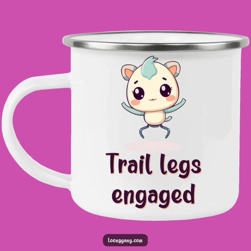 Funny Springy Creature Camping Mug: Adventure Fuel with Hilarious Bouncing Spirit