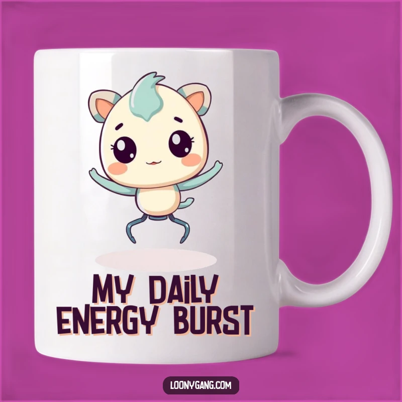 Funny Springy Creature Excited Bouncing Mug - The Perfect Gift for Energetic Souls