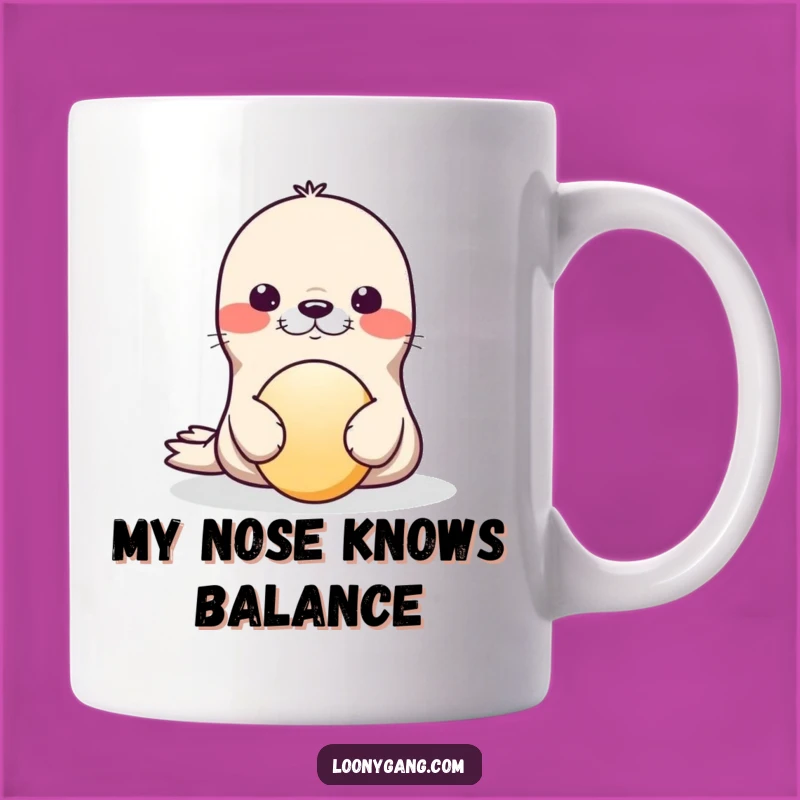 Funny Seal Wobble Mug: Adorable Balancing Act Makes a Hilarious Gift Idea