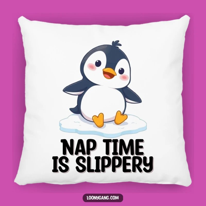 Funny Penguin Slipping Pillow: Soft Cartoon Comfort for Comedic Living Spaces