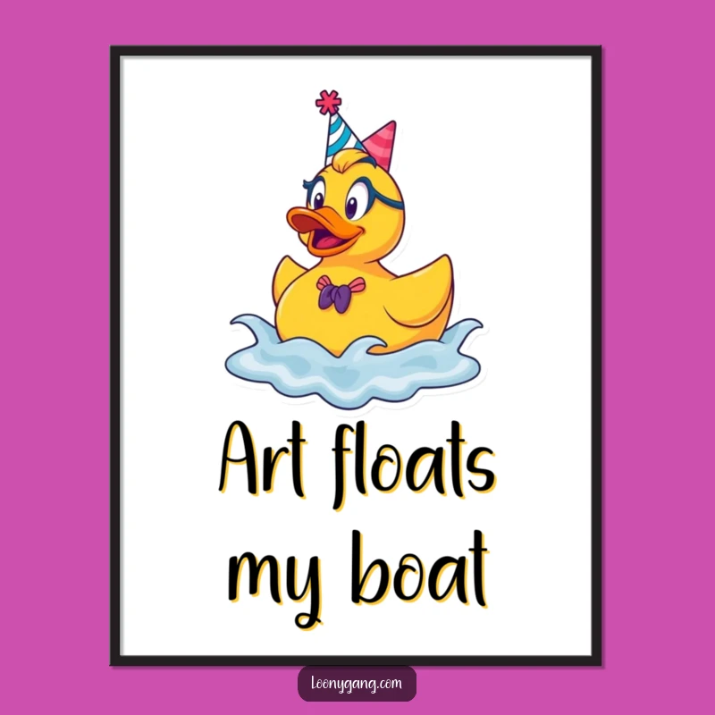 Funny Rubber Ducky Party Digital Art: Decorate with Festive Humor and Aquatic Vibes