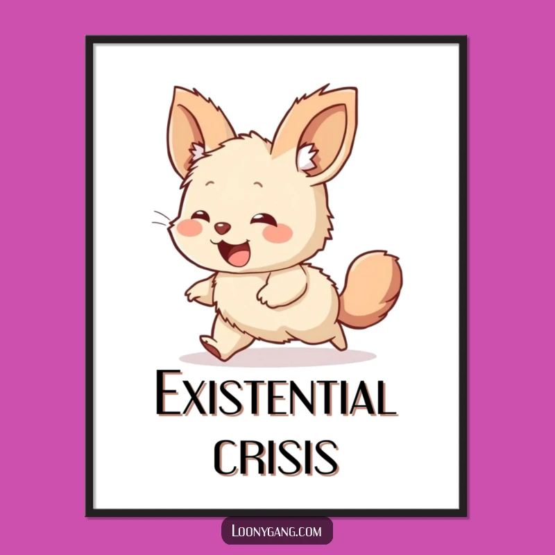 Funny Digital Art: Giggling Creature's Tail Chase Joy