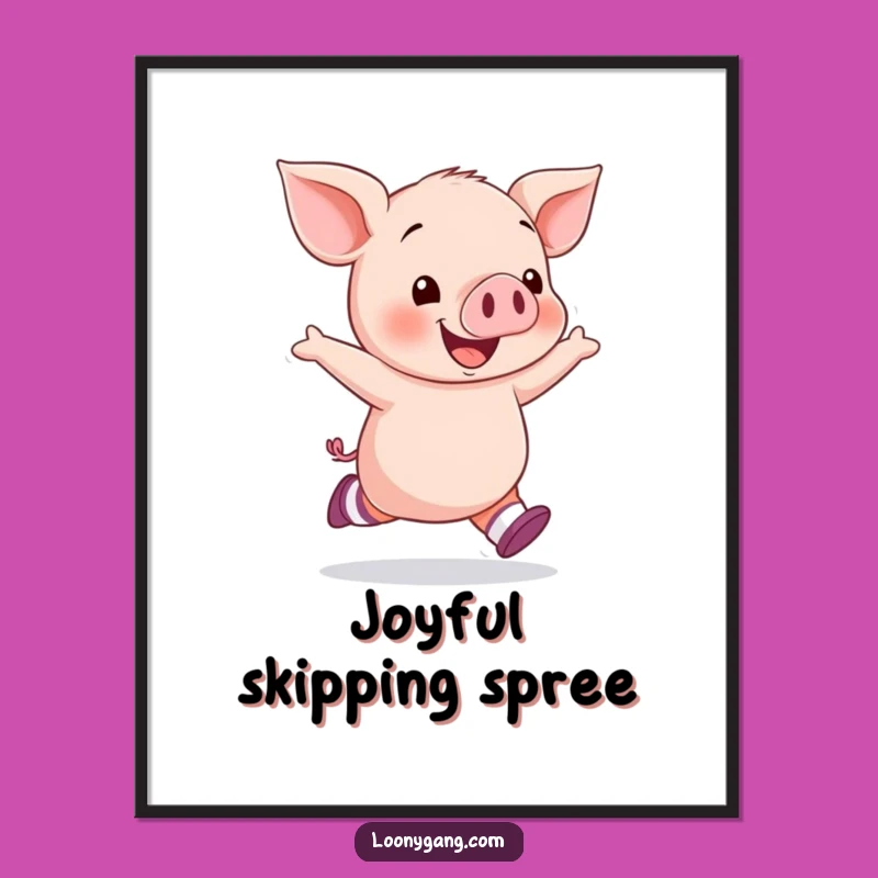 Funny Piglet Socks Digital Art - Joyful Printable Decor for Whimsical Homes