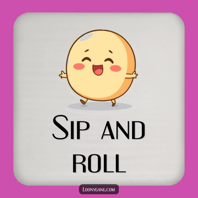 Funny Bread Roll Skip Coaster: Protective Cheerful Mat, Quirky Funny Gift