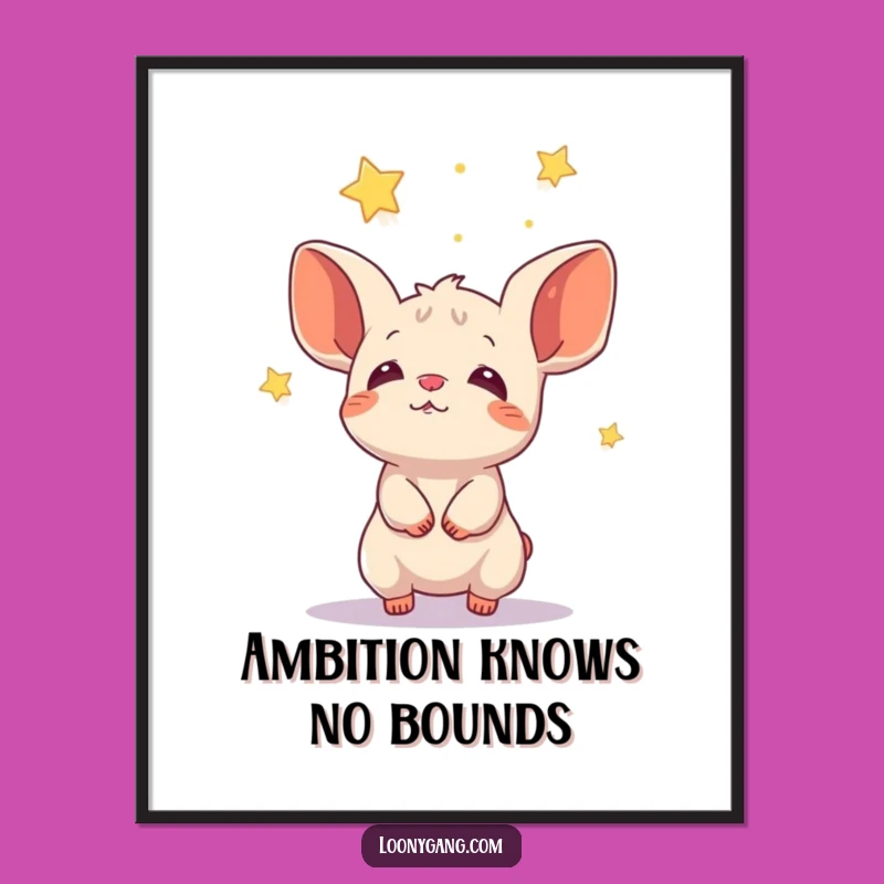 Funny Star Catcher Poster - Enchanting Wall Art for Dreamers