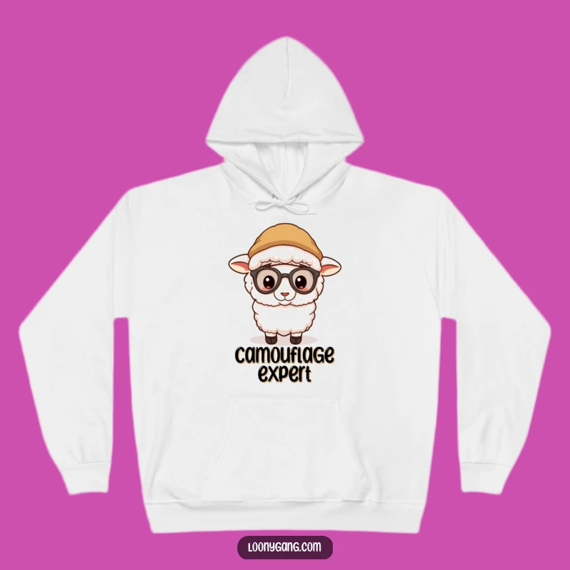 Cozy Funny Sheep Disguise Hoodie: Warm Secrets, Snuggly Funny Gift
