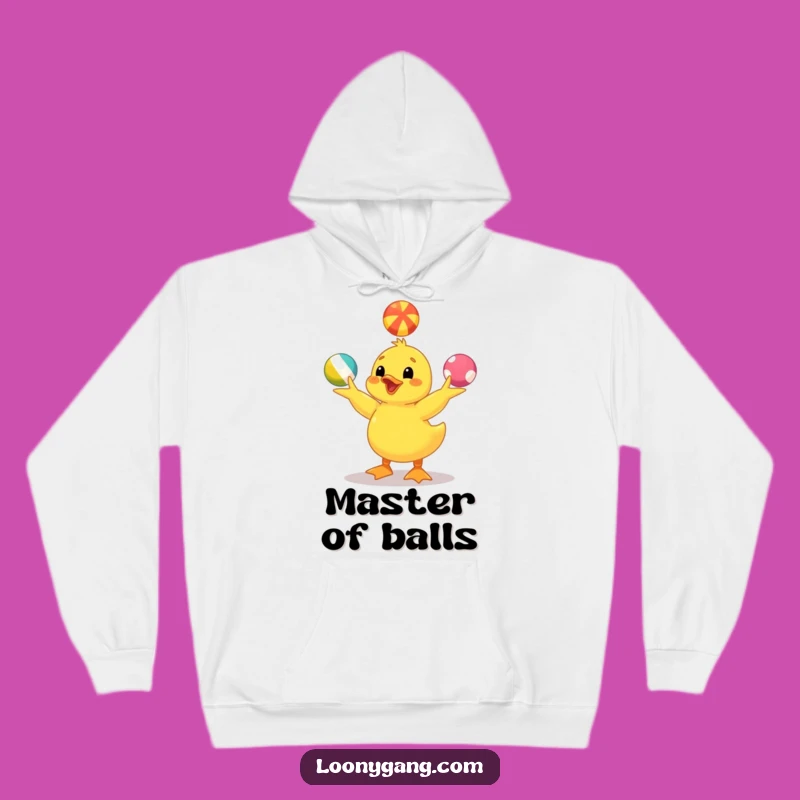 Cozy Funny Yellow Duckling Hoodie: Juggling Warmth, Comfortable Gift