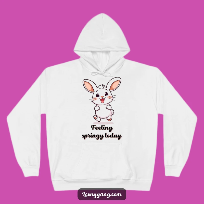 Funny Bunny Hop Hoodie - Cozy Big Ears Sweatshirt, Warm Gift