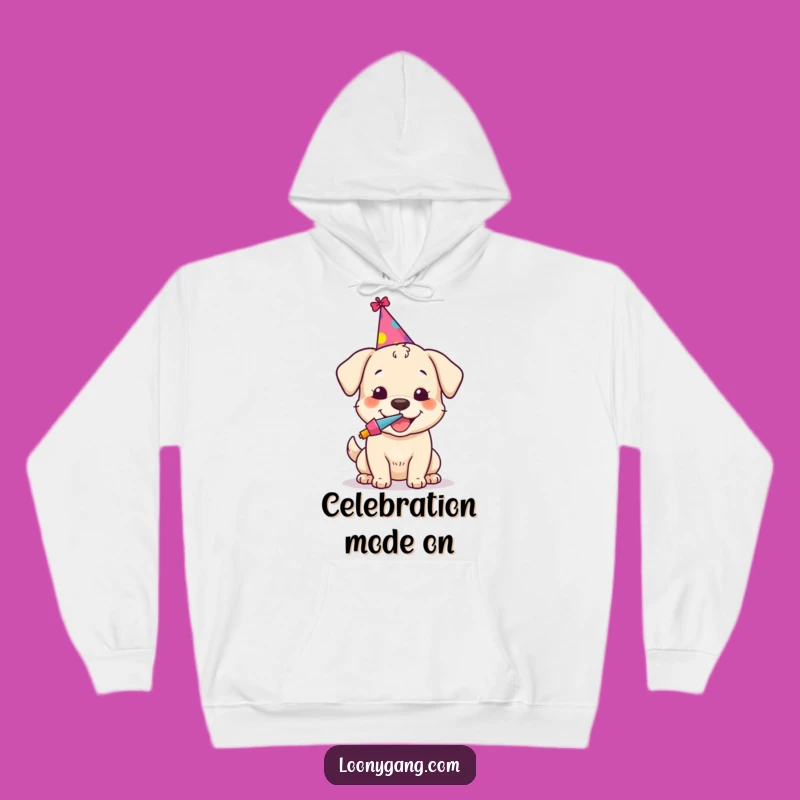 Funny Dog Party Hoodie - Cozy Birthday Pup Sweatshirt, Warm Gift
