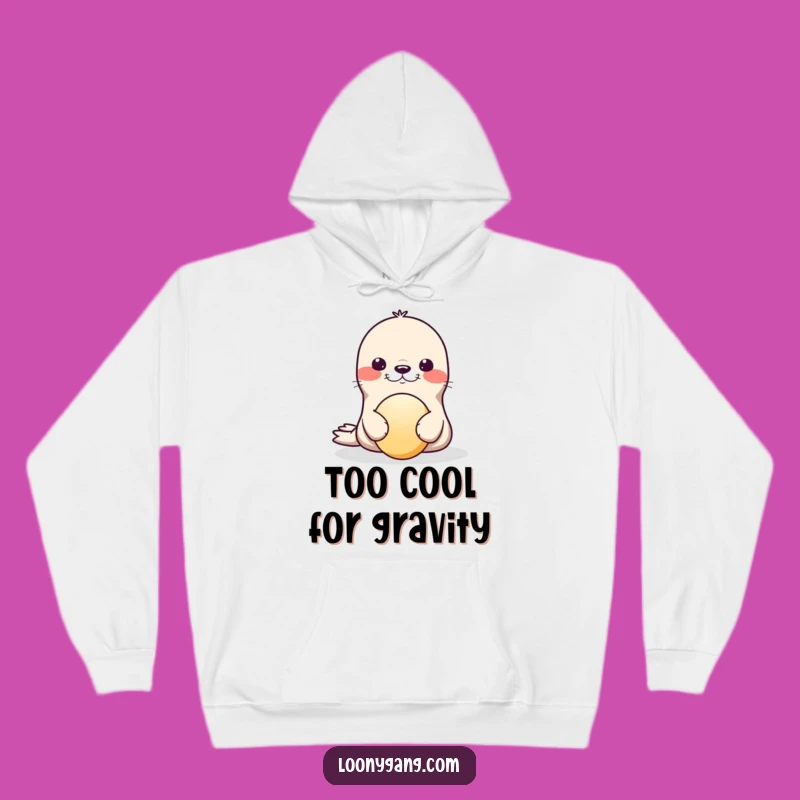 Funny Seal Wobble Hoodie: Cozy Comfort with a Hilarious Balancing Act