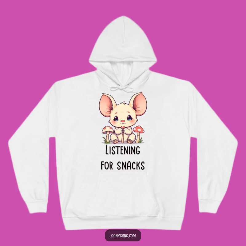 Funny Creature Hoodie - Oversized Ears, Intently Listening, Perfect Cozy Gift