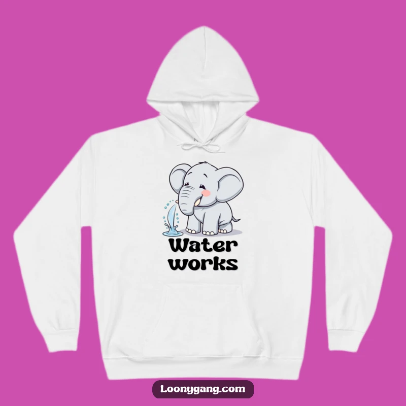 Funny Elephant Hoodie: Cozy Giggling Spritz Sweatshirt - Delightful Funny Gift