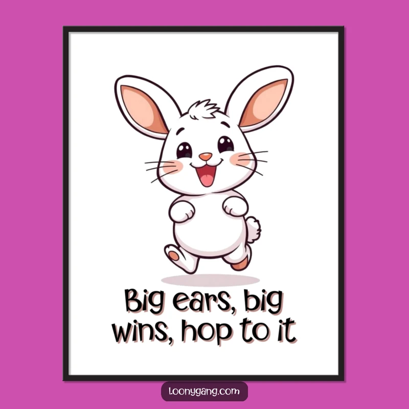Free Printable Bunny Hop Wall Art: Cheerful Downloadable Decor for a Whimsical Touch