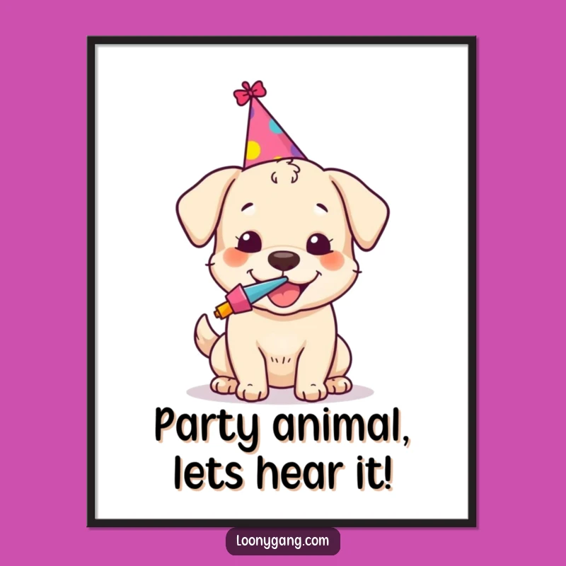 Free Printable Party Dog Wall Art: Fun Downloadable Decor for Dog Lovers' Homes