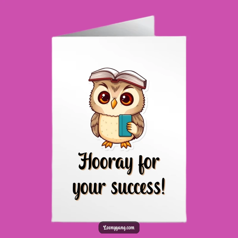 Free Printable Owl Congrats Card: Book Smart LOL Downloadable
