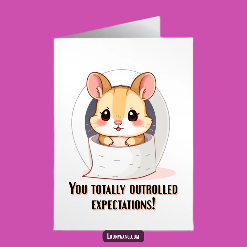 Free Printable Congrats Card: Silly Hamster TP Roll Rescue Downloadable!