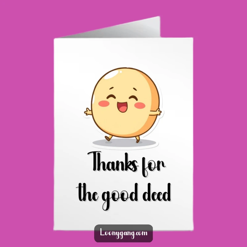 Free Printable Thank You Card: Bread Roll Skip - Hilarious Downloadable Gratitude!