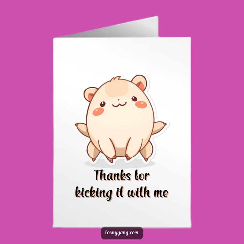 Free Printable Thank You Card - Wiggling Gratitude Downloadable Greeting