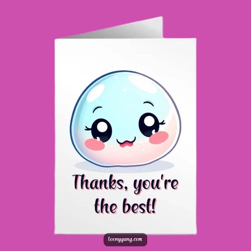 Free Printable Thank You Card: Wobbly Jelly Wobbles - Funny Downloadable Gift