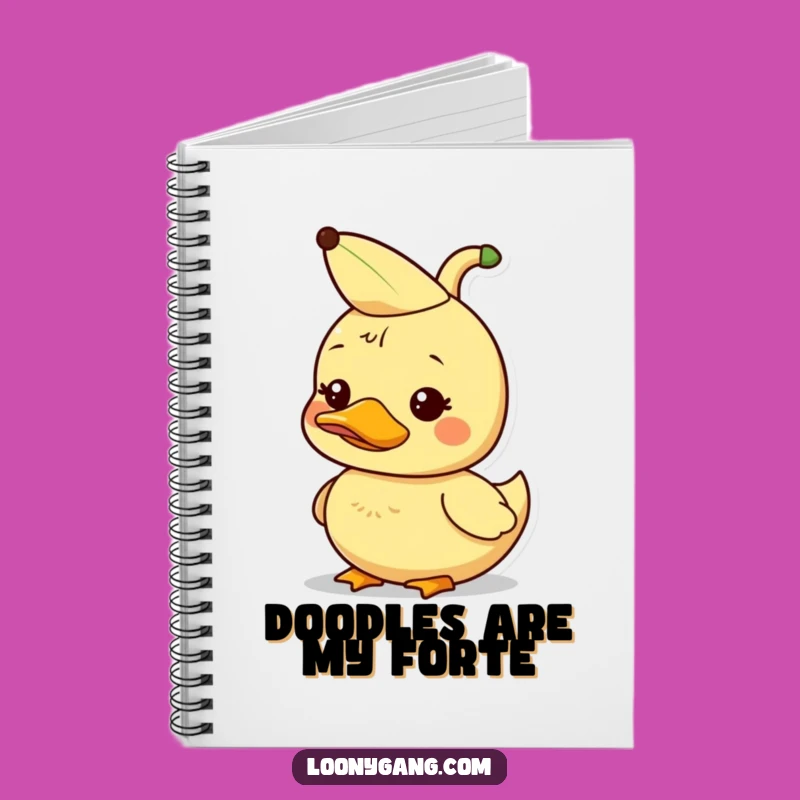 Funny Duckling Notebook: Banana Peel Journal, Silly Stationery Gift