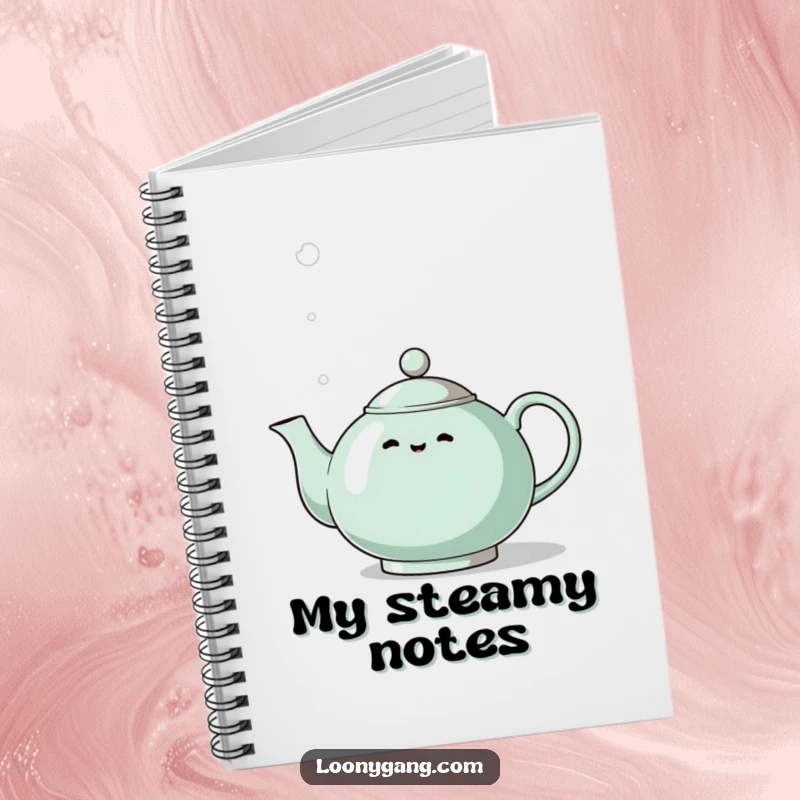 Funny Eccentric Teapot Notebook: A journal with an eccentric teapot whistling dramatically with steam, perfect for jotting ideas.