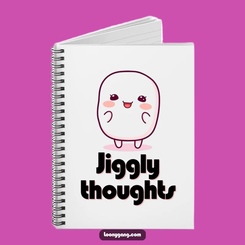 Funny Marshmallow Wiggle Notebook: Handy Jiggly Journal, Creative Funny Gift