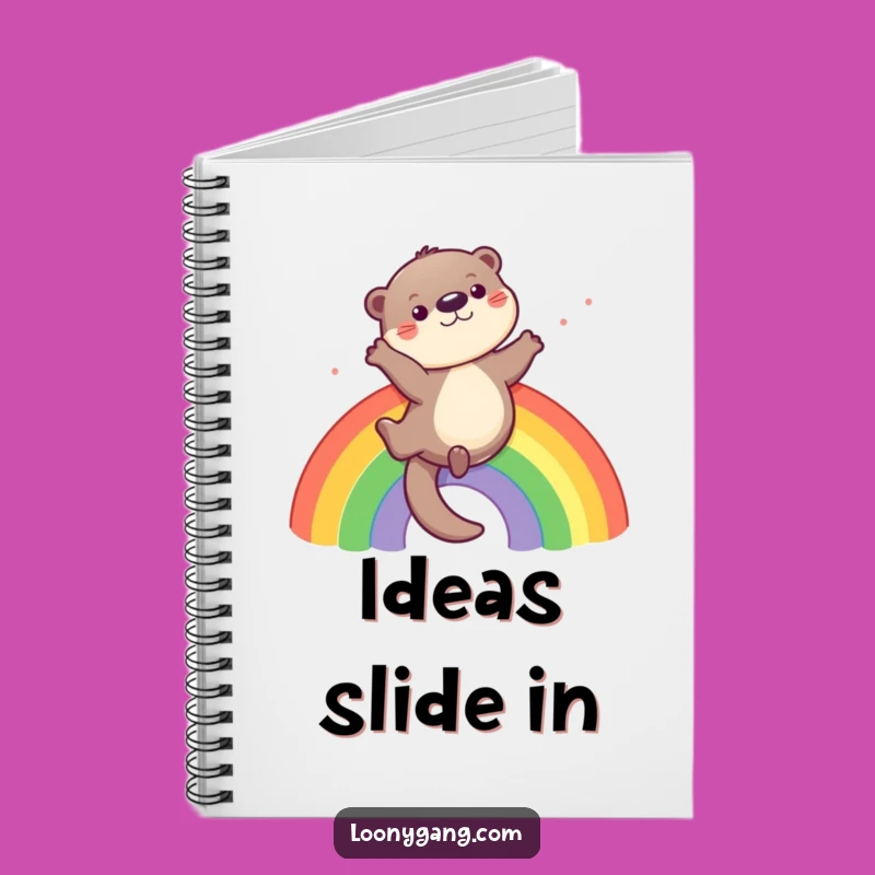 Funny Otter Rainbow Notebook: Jot Down Joyful Ideas
