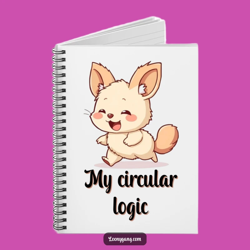 Funny Notebook: Giggling Creature's Chase for Your Ideas