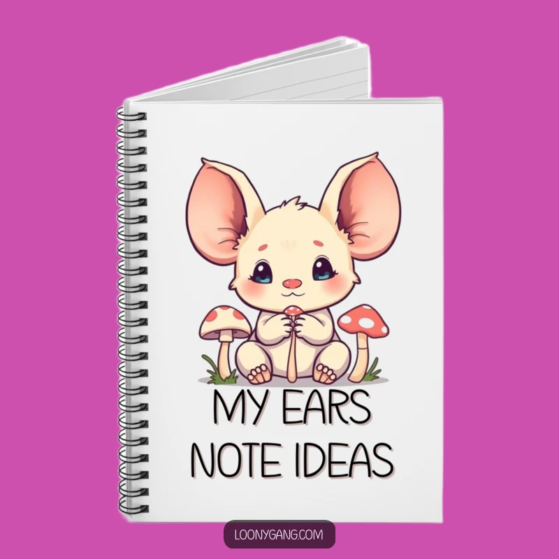 Funny Creature Notebook - Big Ears Listening, Perfect Gift for Writers