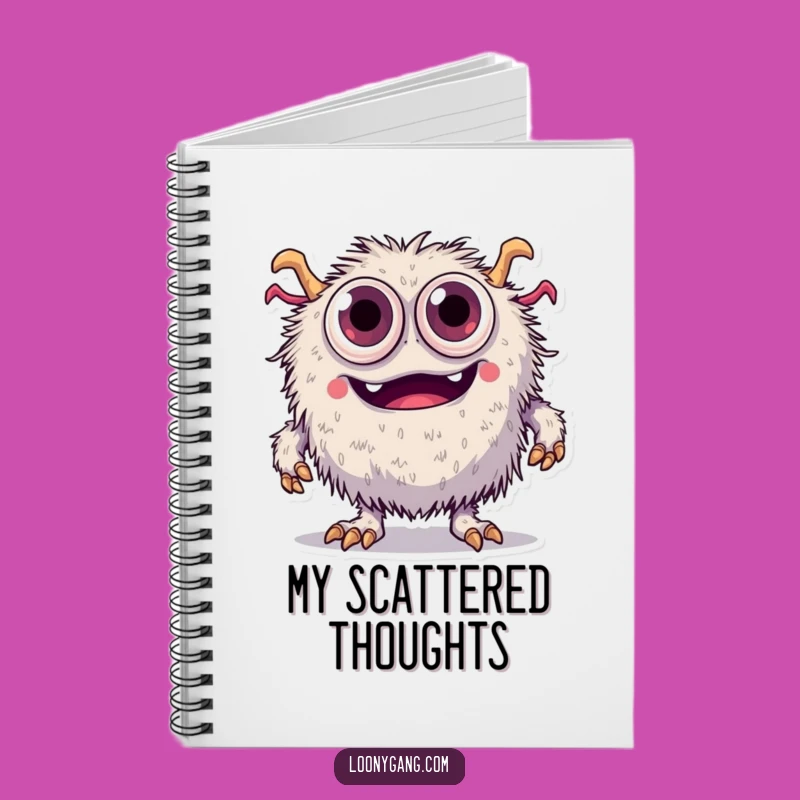 Funny Fuzzy Monster Notebook: Tripping Eyes - Jot Down Your Adventures!