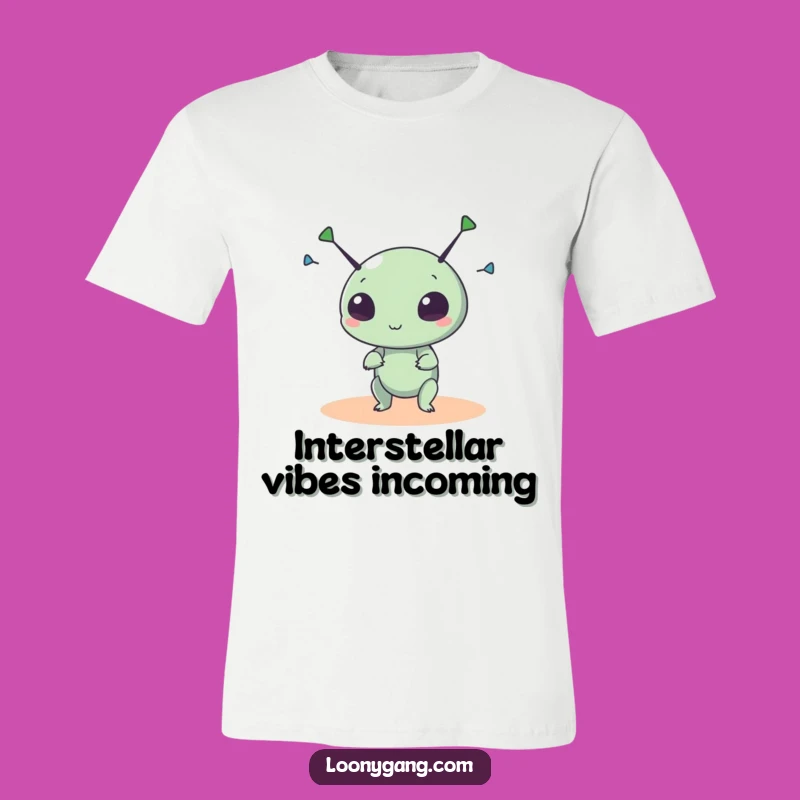 Funny Alien Antennae T-Shirt: Comical UFO Creature Spinning, Best Funny Sci-Fi Gift