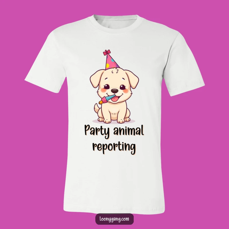 Funny Dog Party T-Shirt - Birthday Pup Tee, Hilarious Celebration Gift