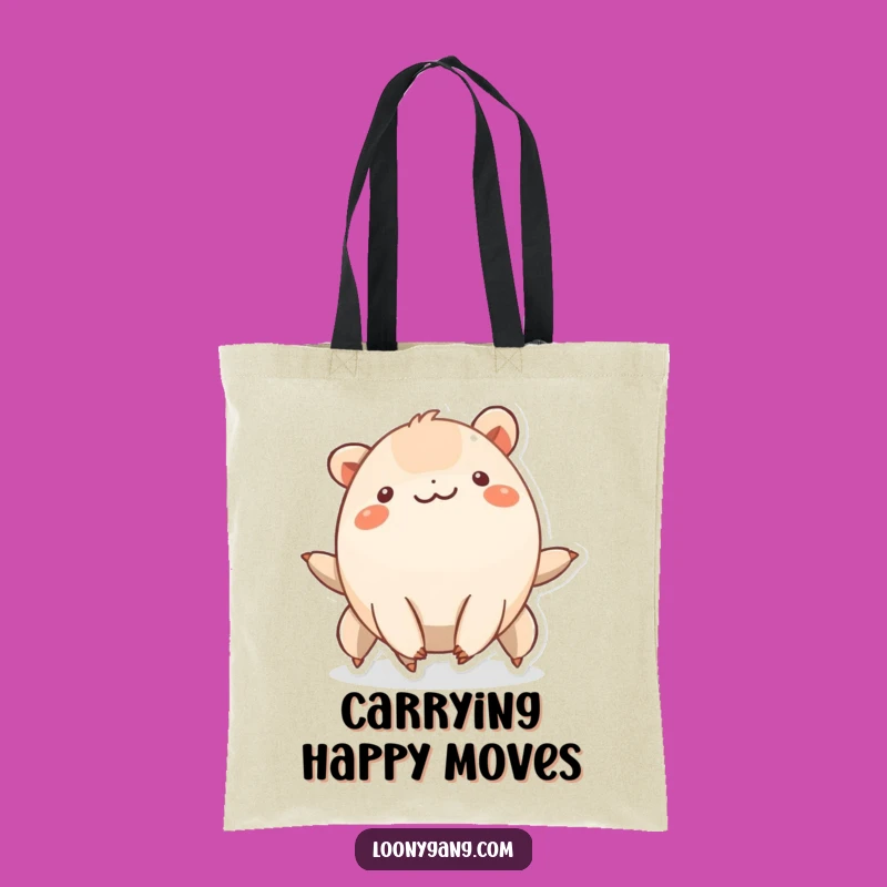 Funny Wiggling Creature Tote Bag - Carry Your Groove Everywhere