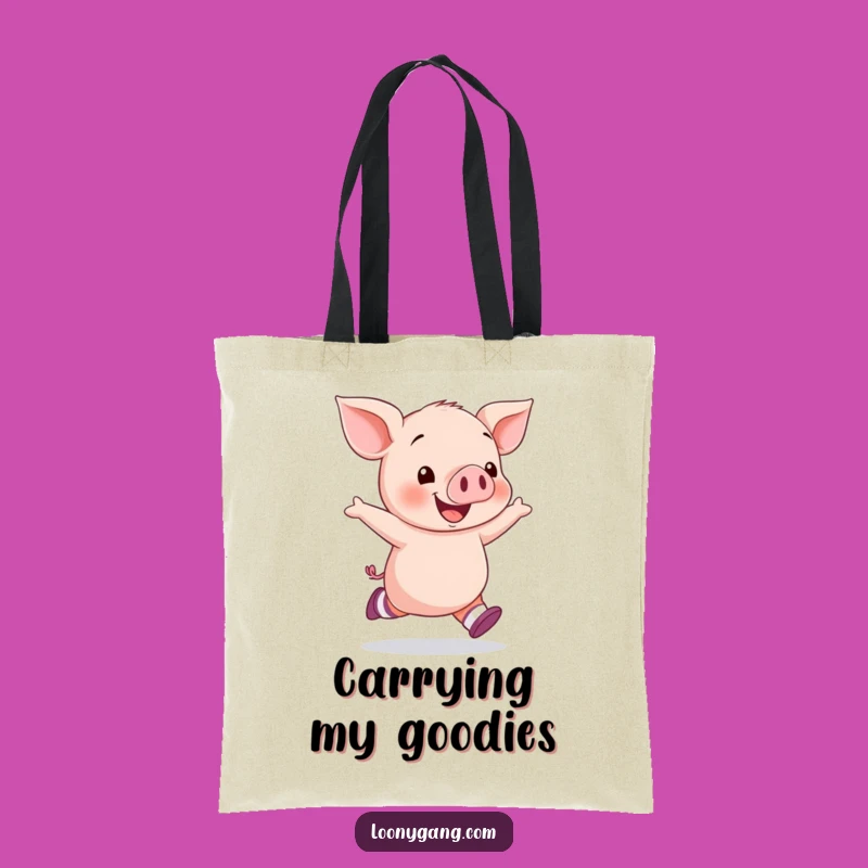 Funny Piglet Socks Tote Bag - Handy and Hilarious Carry-All
