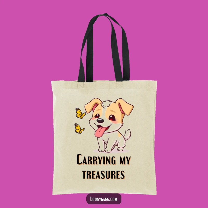 Funny Dog Butterfly Tote Bag - Handy and Hilarious Carry-All
