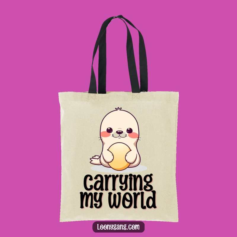 Funny Seal Wobble Tote Bag: Carry Your Essentials with Hilarious Style