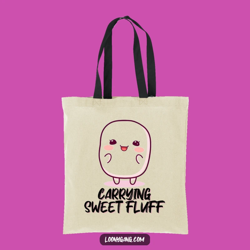 Funny Marshmallow Wiggle Tote Bag: Spacious Jiggly Bag, Chic Funny Gift