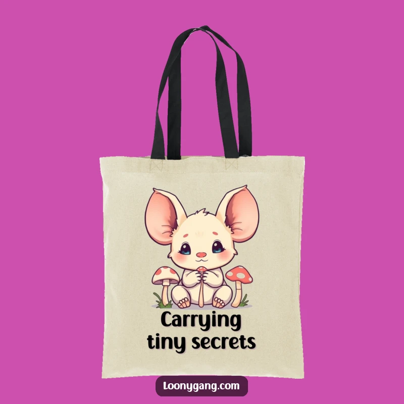 Funny Creature Tote Bag - Oversized Ears Listening, Perfect Quirky Gift
