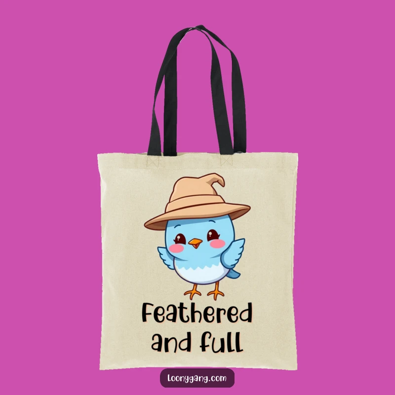 Funny Blue Bird Tote Bag: Quirky Bird Art, Durable & Hilarious Funny Gift Bag