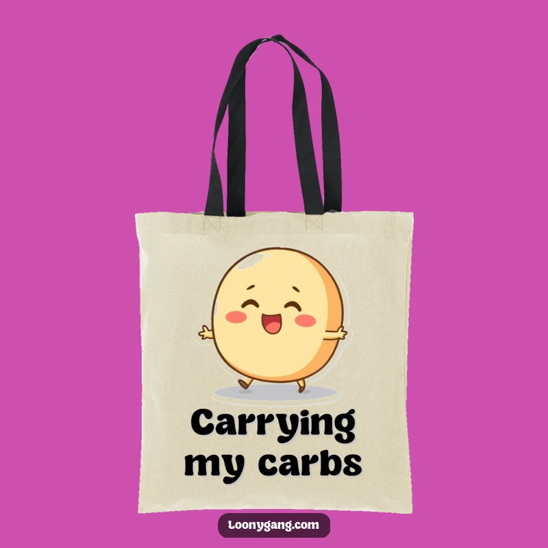 Funny Bread Roll Skip Tote Bag: Spacious Cheerful Bag, Chic Funny Gift