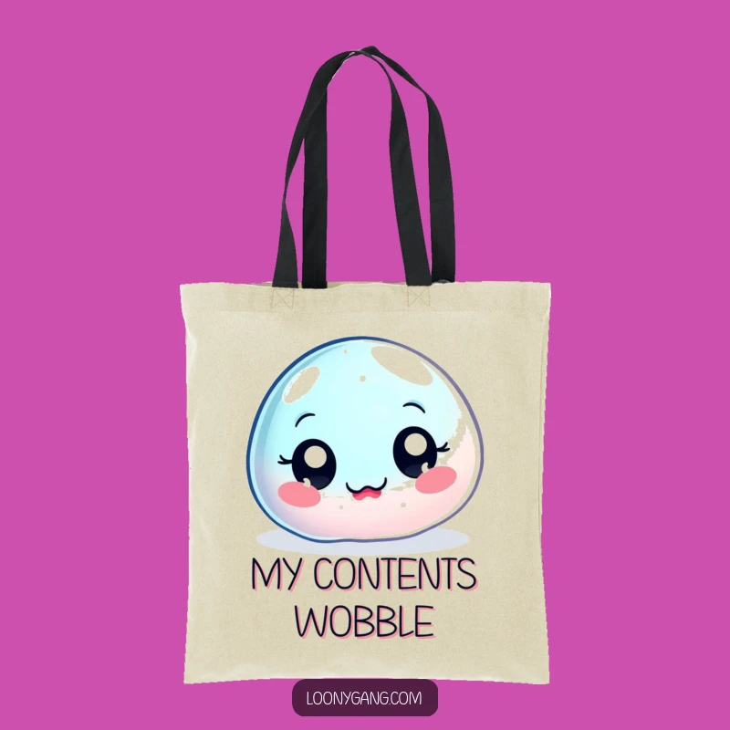 Funny Wobbly Jelly Blob Tote Bag: Carry Your Essentials with Hilarious Wobble and Style